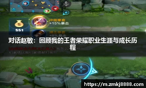 对话赵敏：回顾我的王者荣耀职业生涯与成长历程